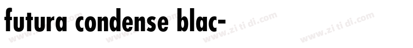futura condense blac字体转换